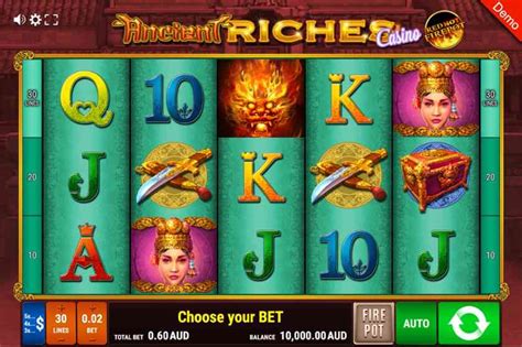 Play Ancient Riches Casino Red Hot Firepot slot